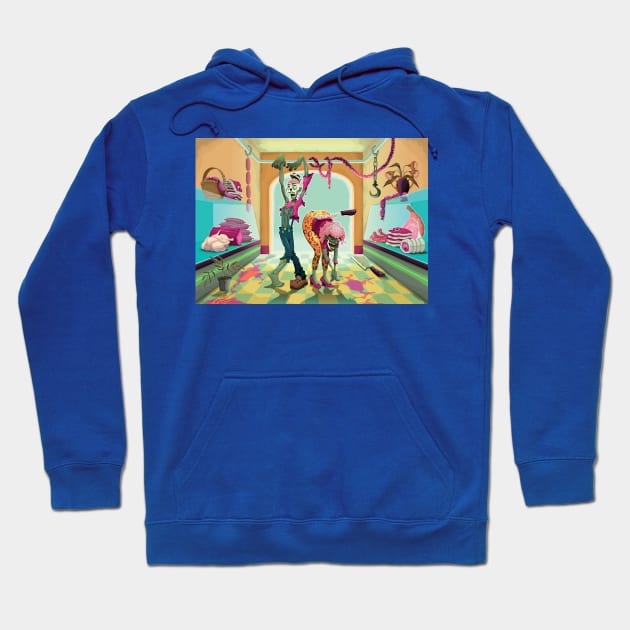 Zombie Zone Hoodie by ddraw